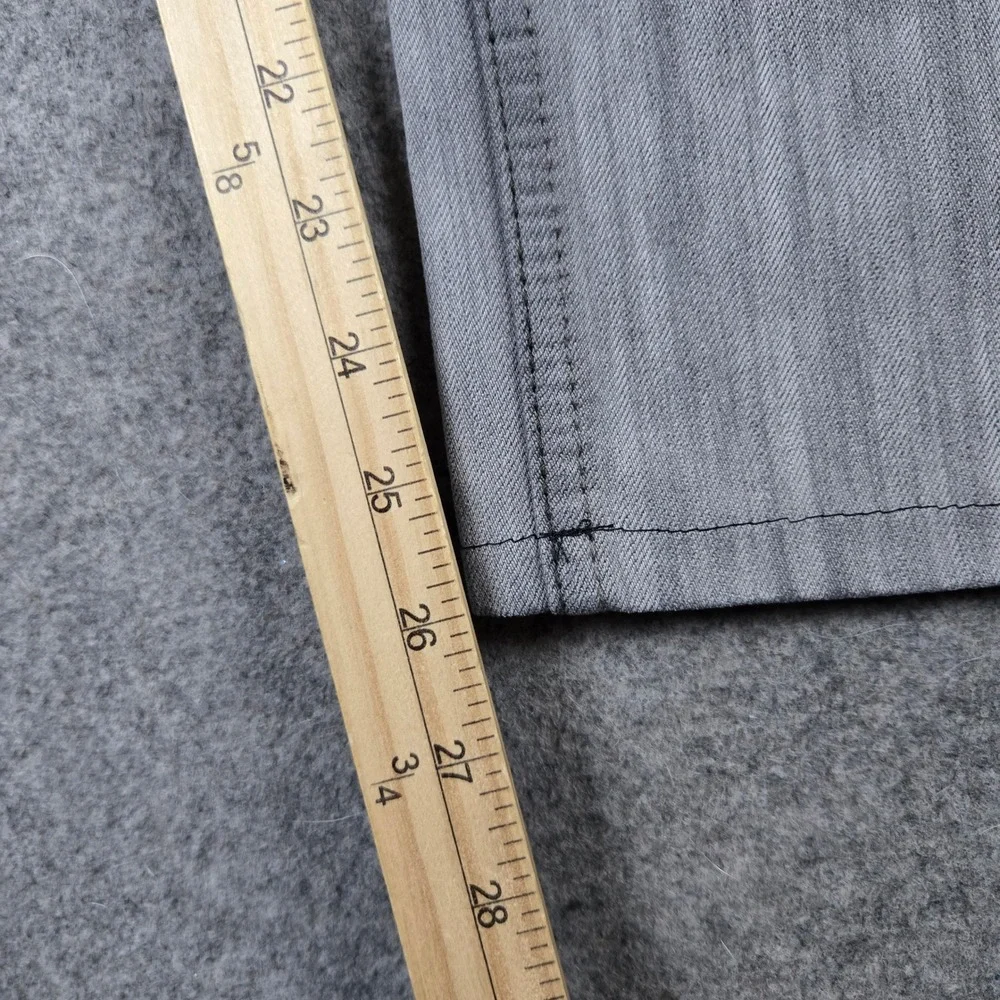 Levis 511 Slim Jeans Mens 34x26 Gray Zipper Back Pockets Grunge Hemmed Y2k